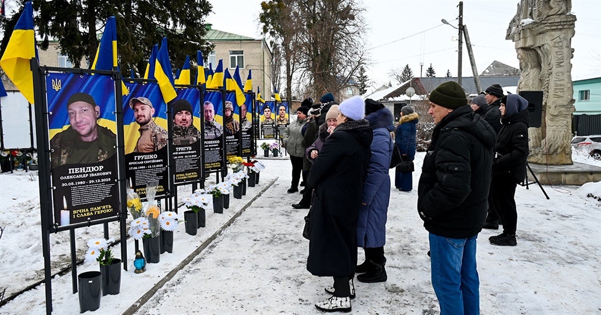 У Кагарлику відзначили День Соборності України та відкрили ще 11 банерів полеглим Захисникам