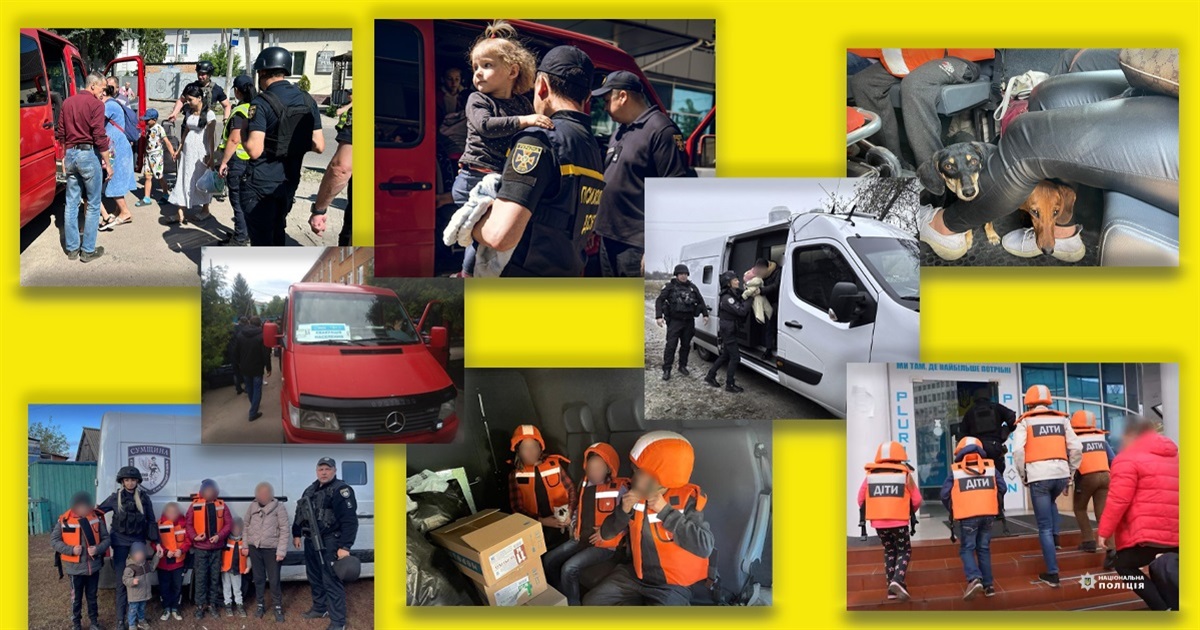 З прикордоння Сумщини евакуювалося понад 41 тисяча людей, із них більше семи тисяч дітей