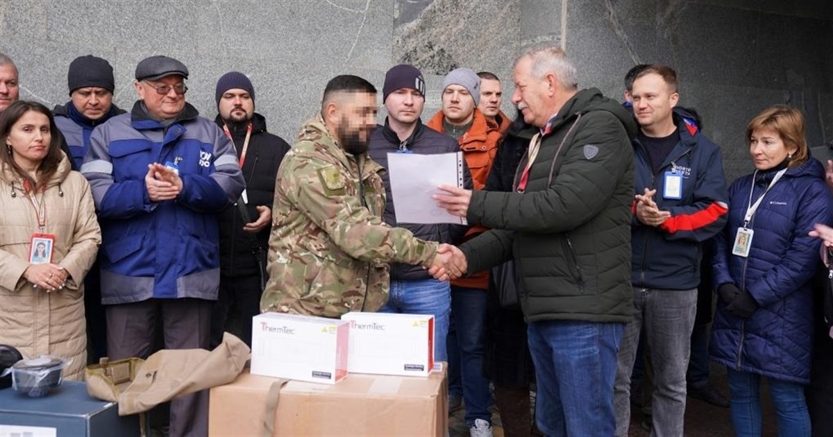 Південноукраїнська АЕС передала колегам на фронт спорядження на більш як 375 тисяч гривень