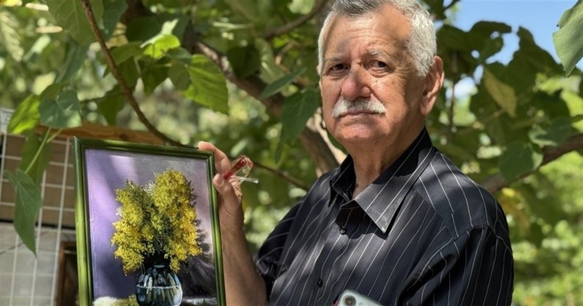 100 картин Вадима Кіріцева згоріли у Кураховому. Лікар пише нові та допомагає ЗСУ