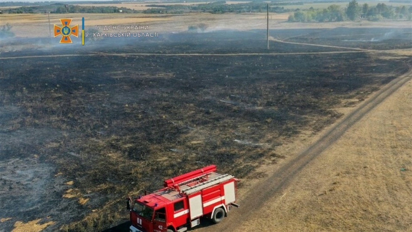 Намагався загасити суху траву: у Краснопавлівці після пожежі шпиталізували хлопця з зупинкою серця