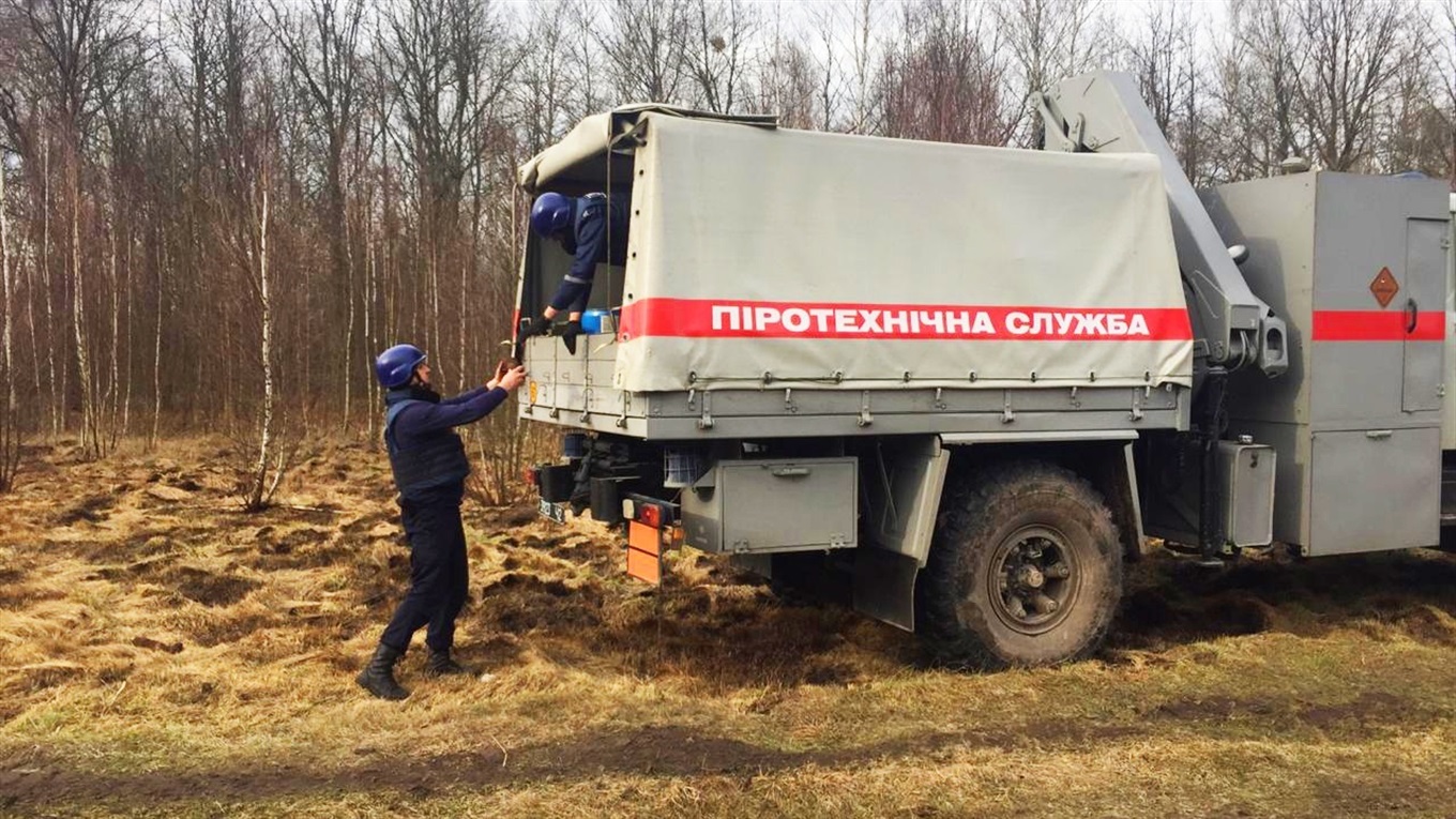 В лісі неподалік села Малий Жолудськ піротехніки знешкодили 27 мінометних мін часів Другої світової