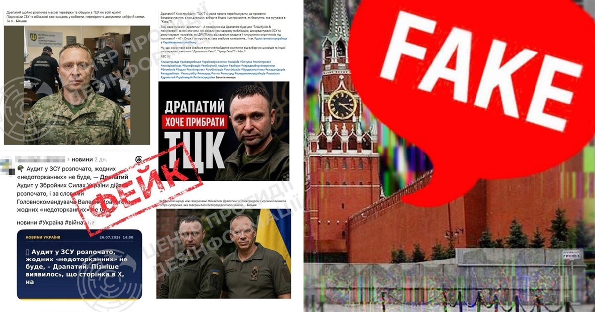 Кампанія з дискредитації Головнокомандувача ЗСУ: росіяни публікують фейки в соцмережах