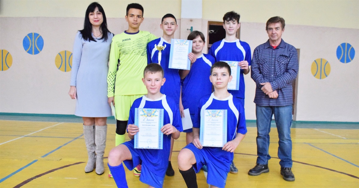 Перемогу у змаганнях з футзалу виборола команда Жмеринського ліцею №4