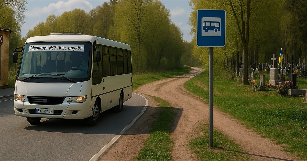 Автобуси у Звягелі робитимуть зупинки біля кладовищ: оновлені маршрути та графіки