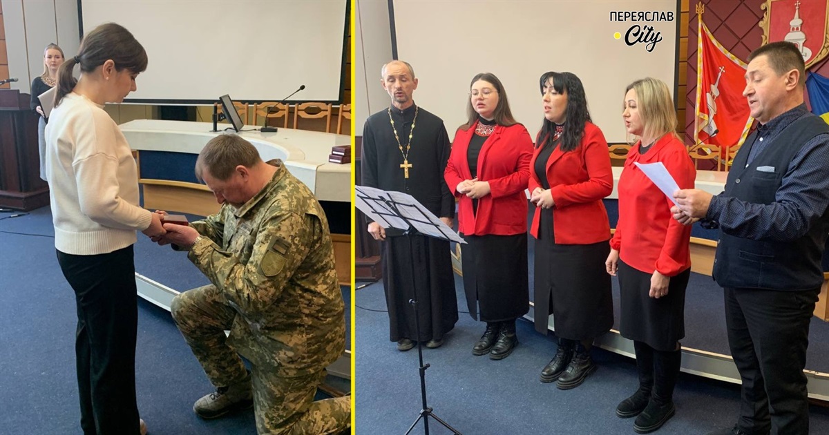 Три роки спротиву: у Переяславі вручили рідним трьох Героїв посмертні нагороди і помолилися за мир
