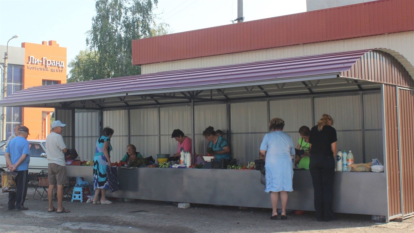 В Попасной появился новый павильон для торговли
