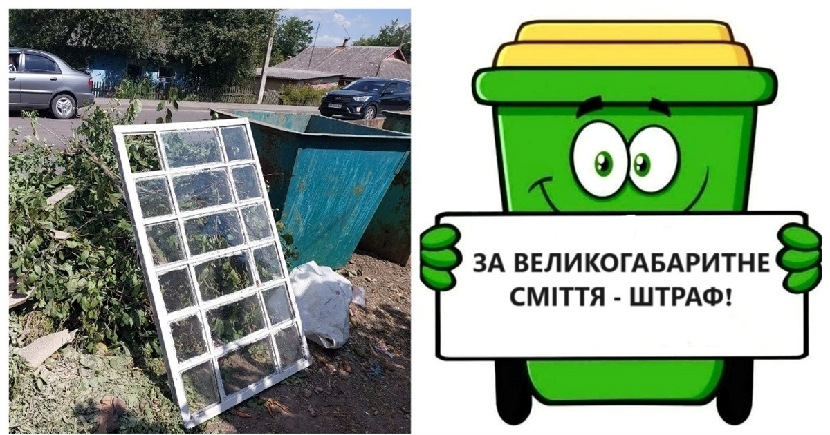 У Жмеринці штрафуватимуть за великогабаритне сміття поруч з баками: є цілодобовий пункт прийому