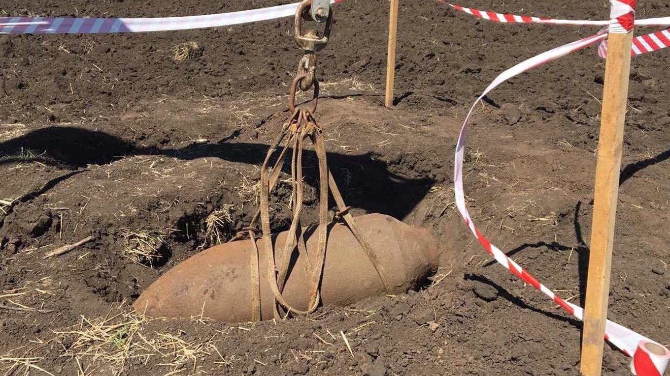В Гребенях місцевий житель відкопав бомби