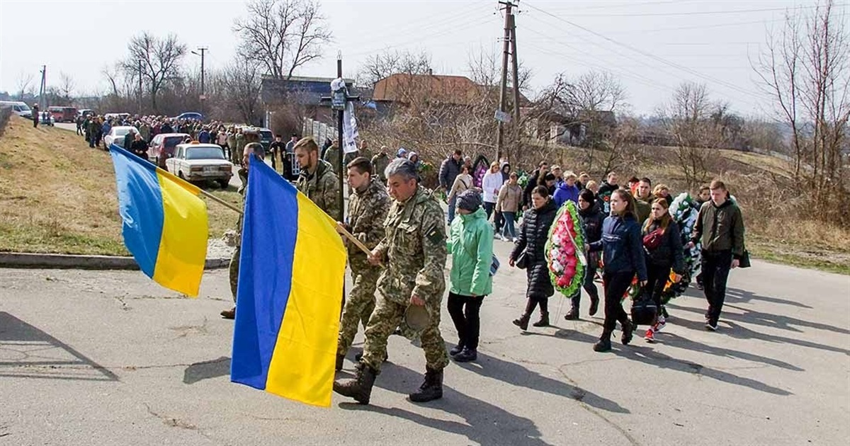 Загинув за Україну: Кагарличчина прощалася із загиблим захисником