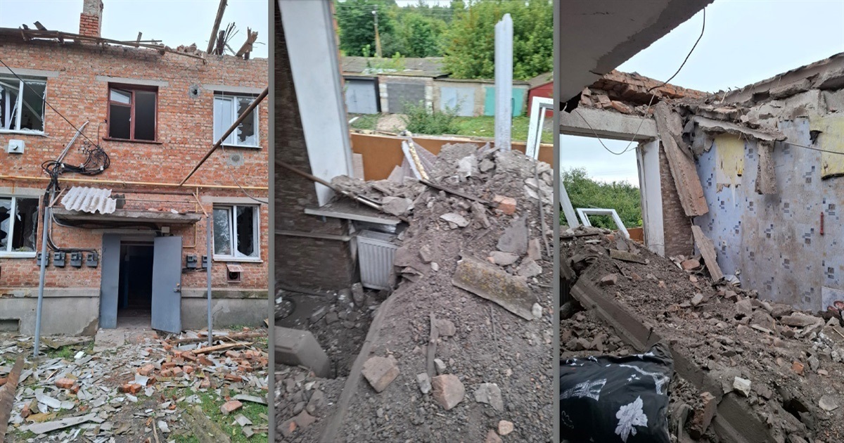 В ніч на суботу, 23 серпня, росіяни вдарили "Шахедами" по Ворожбі: пошкоджено багато будинків