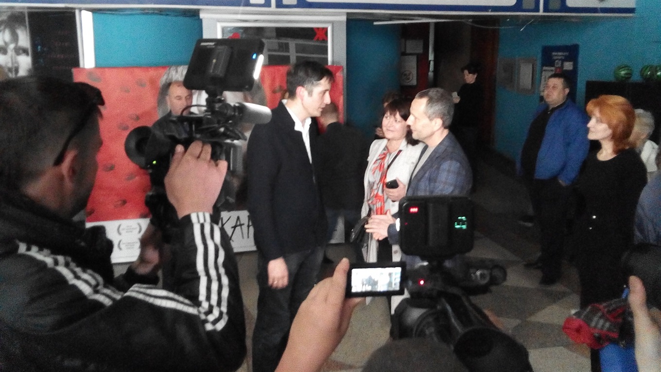 Що Роман Бондарчук розповів у Новій Каховці про фільм «Вулкан»