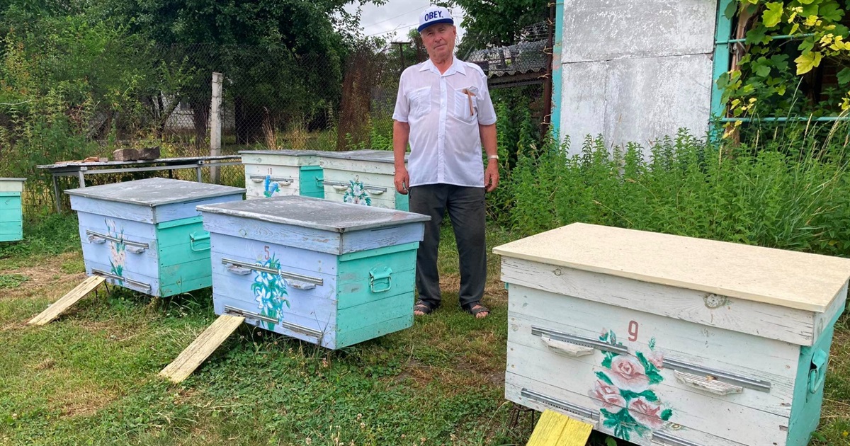 «Менше тонни меду за сезон не викачував»: як 82-річний Іван Козій з Переяславщини доглядає пасіку
