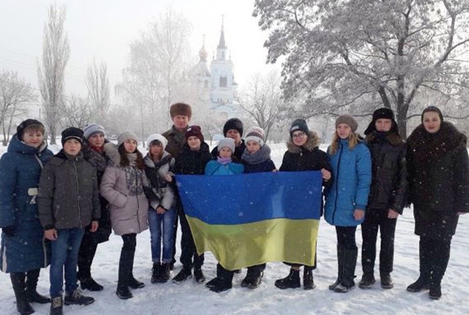 Школярі Новоекономічного утворили ланцюг єдності