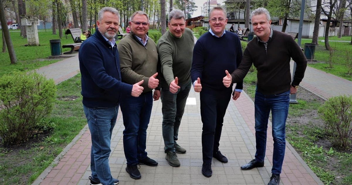 Мер литовського міста Паланга Шарунас Вайткус із делегацією відвідав Бучу