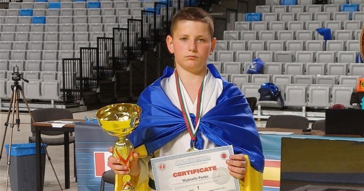 «Це тільки початок»: 12-річний Михайло Панько став чемпіоном світу з кудо
