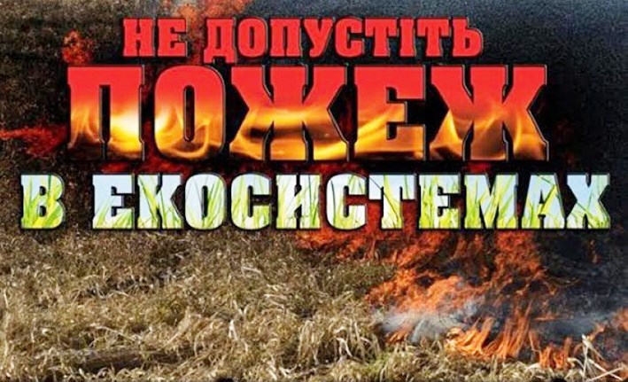 Служба порятунку закликає громадян не провокувати пожежі в екосистемах