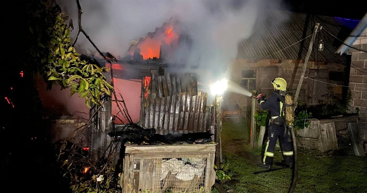 У селі на Переяславщині згоріла господарча споруда: пошкоджено 5 кубів дров