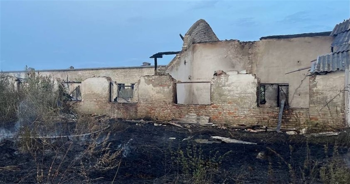 Палаючий сухостій став причиною пожежі в цегляної будівлі на Звягельщині