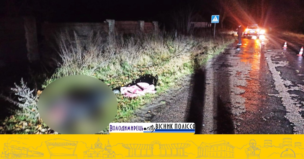 Смертельне ДТП у Суховолі – збив пішохода і втік