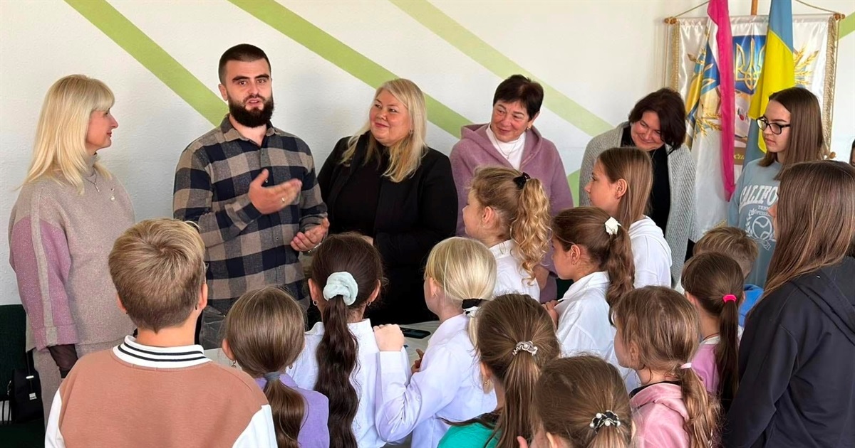 Зустріч із воїном у шкільній родині в Лашківці