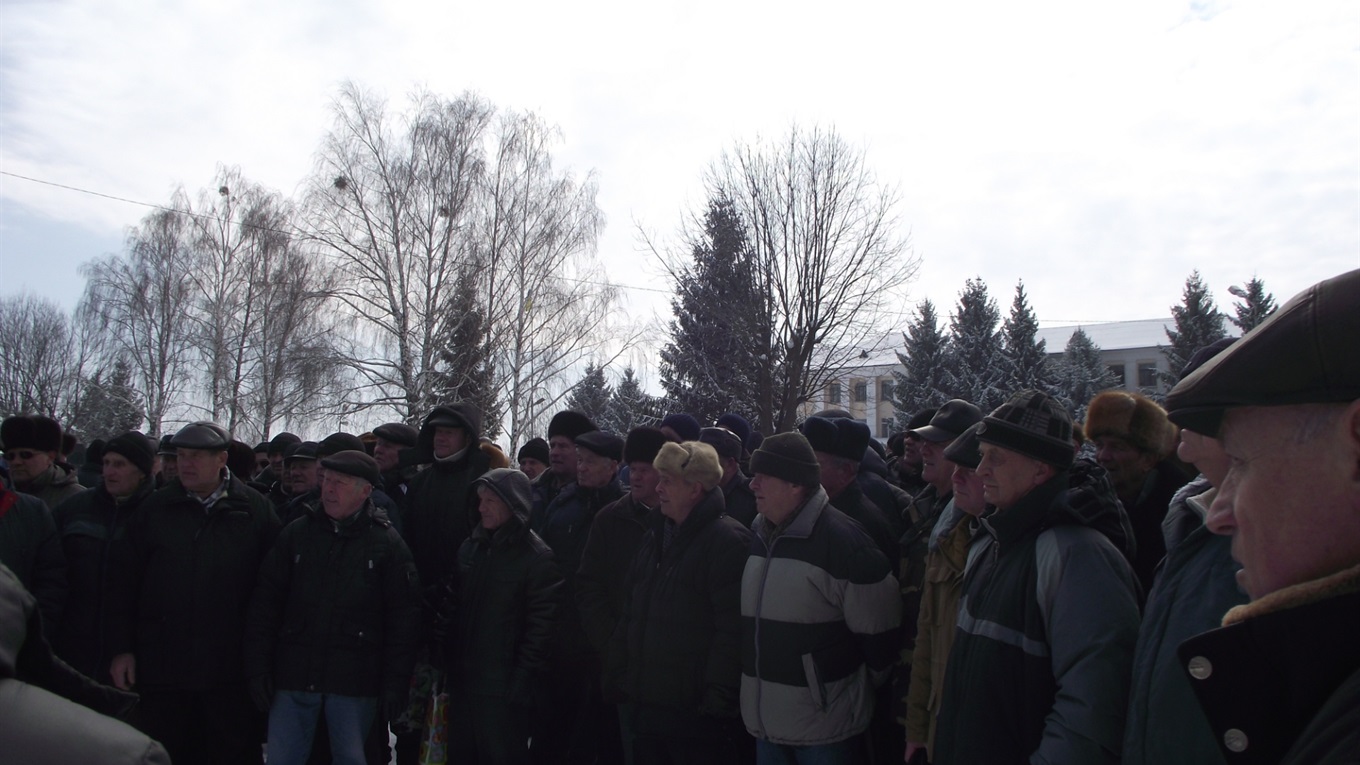Військові пенсіонери Новограда знову протестували (ФОТО)