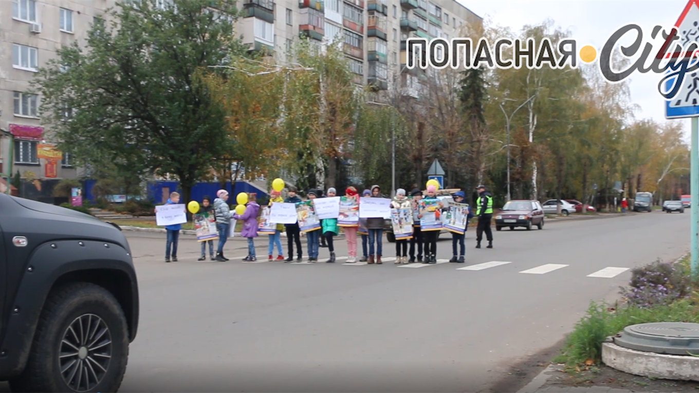Социальная акция «Дети - за безопасные дороги!» прошла в Попасной: видео 