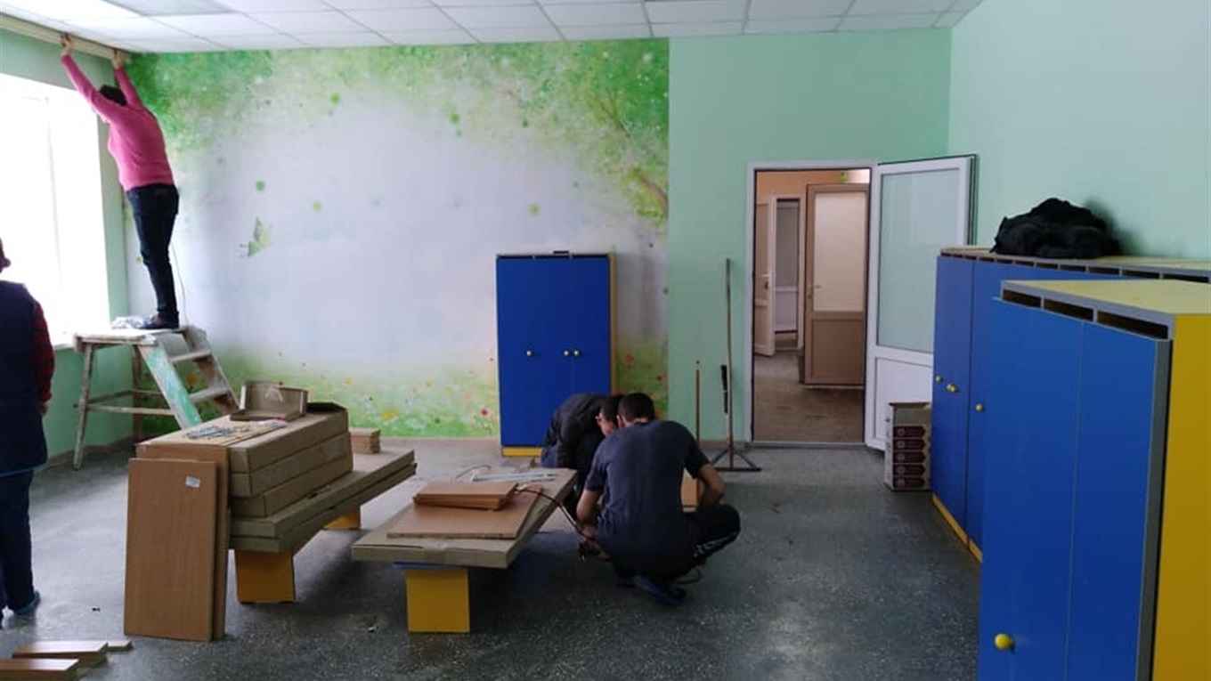 У Волноваському районі відремонтували дитячий садок