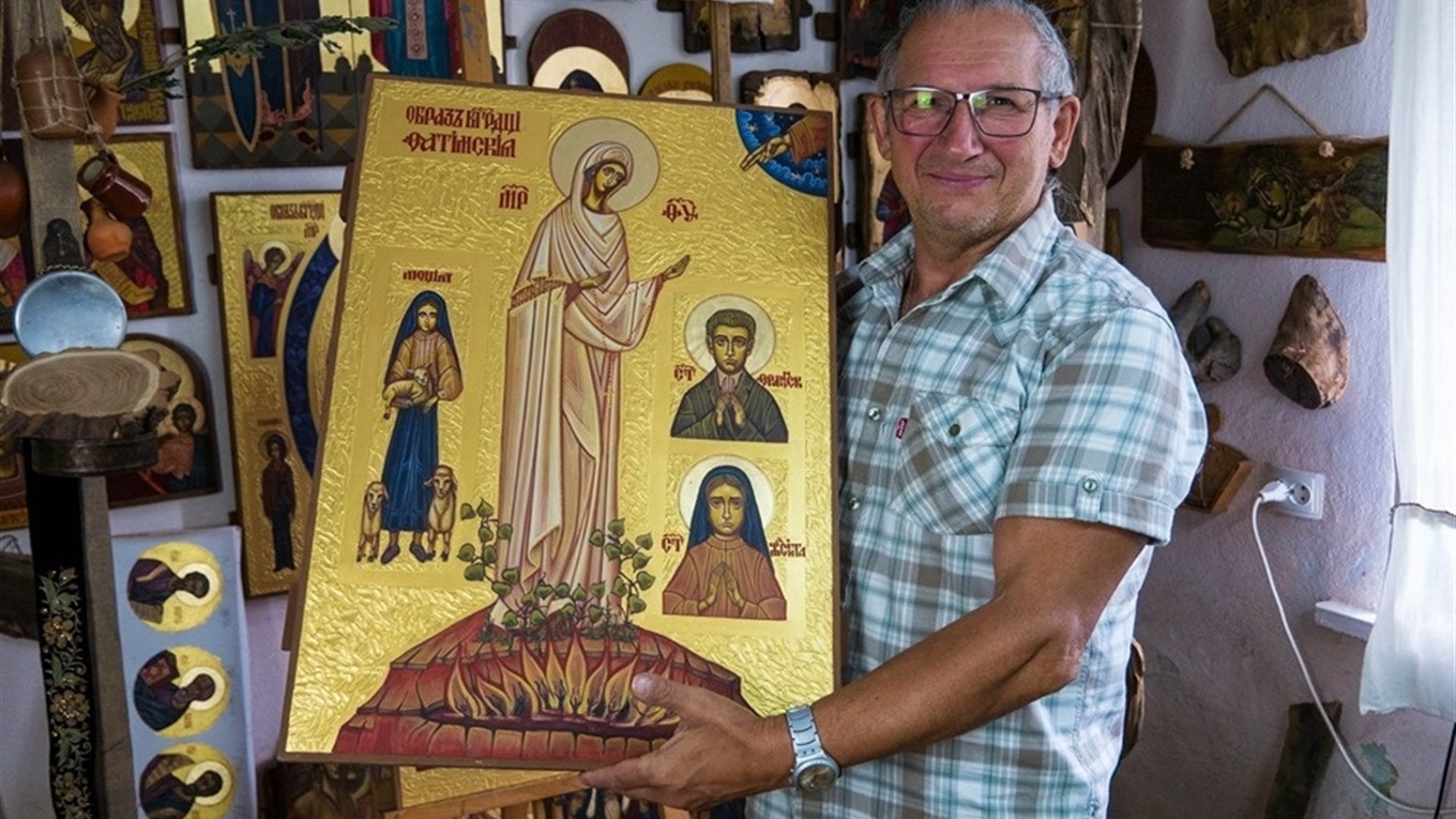 Чортківчанин іконописець Володимир Шерстій – під прицілом кінодокументалістів