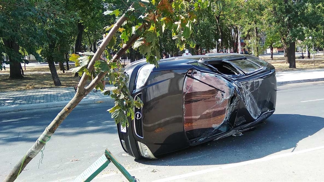 От удара упал на бок: очередное ДТП в Измаиле