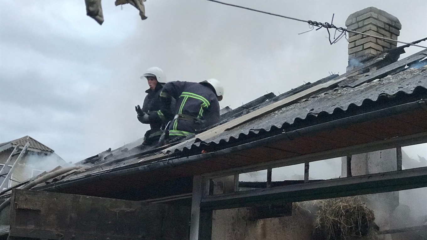 У Мамаївцях горіла господарська будівля (фото)