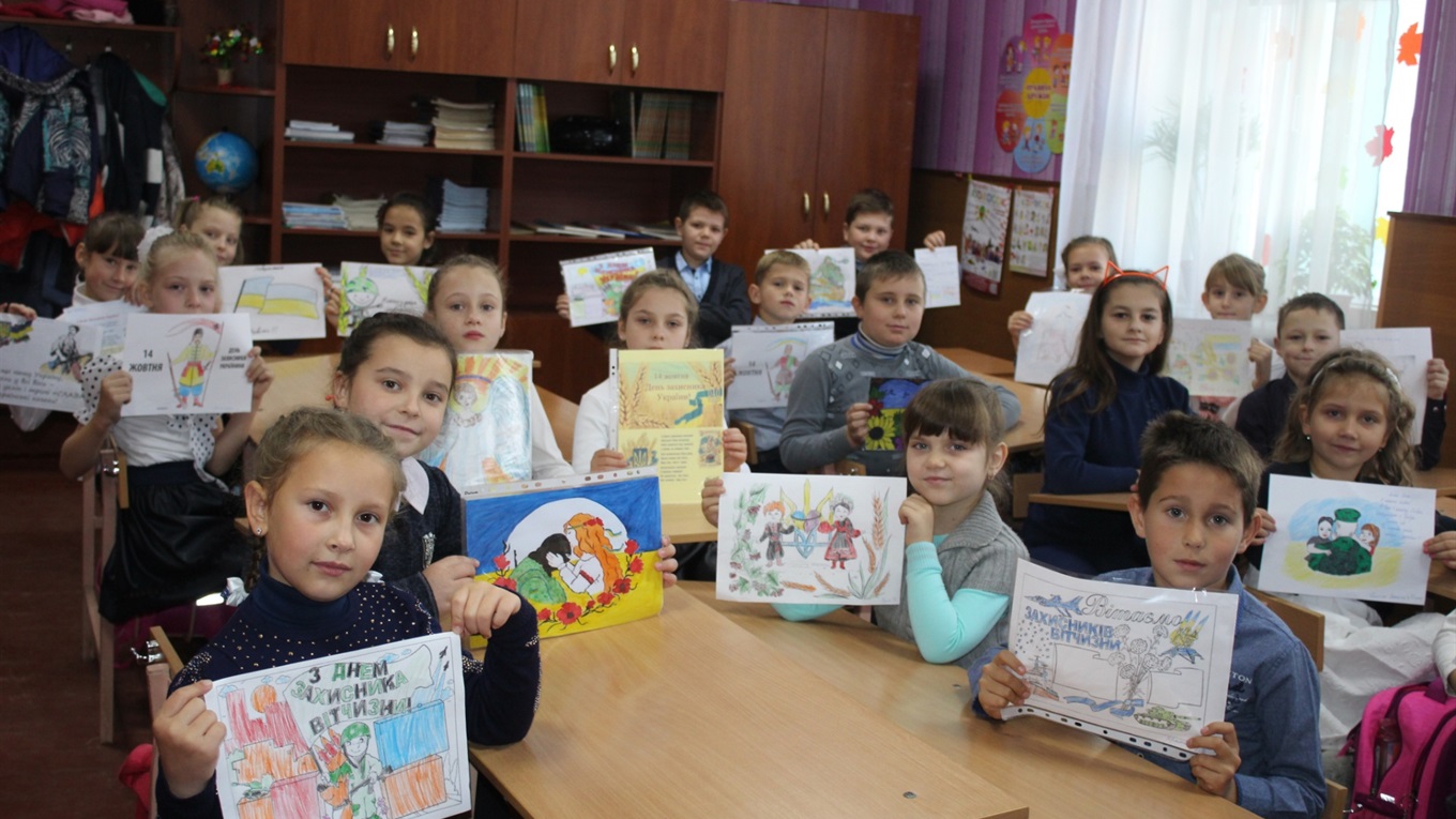 Білопільські школярі привітали військових