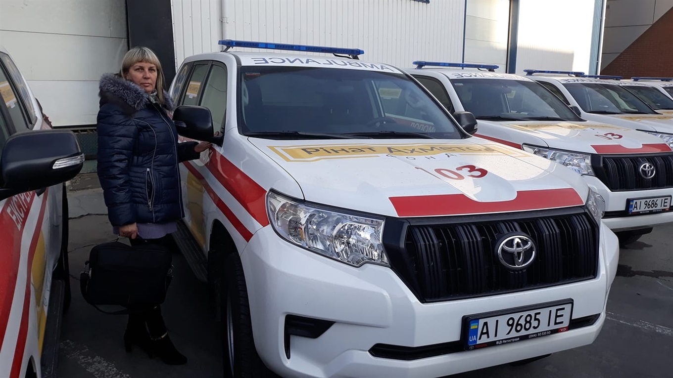 Попаснянская первичка получила новый автомобиль для оказания помощи в селах и поселках