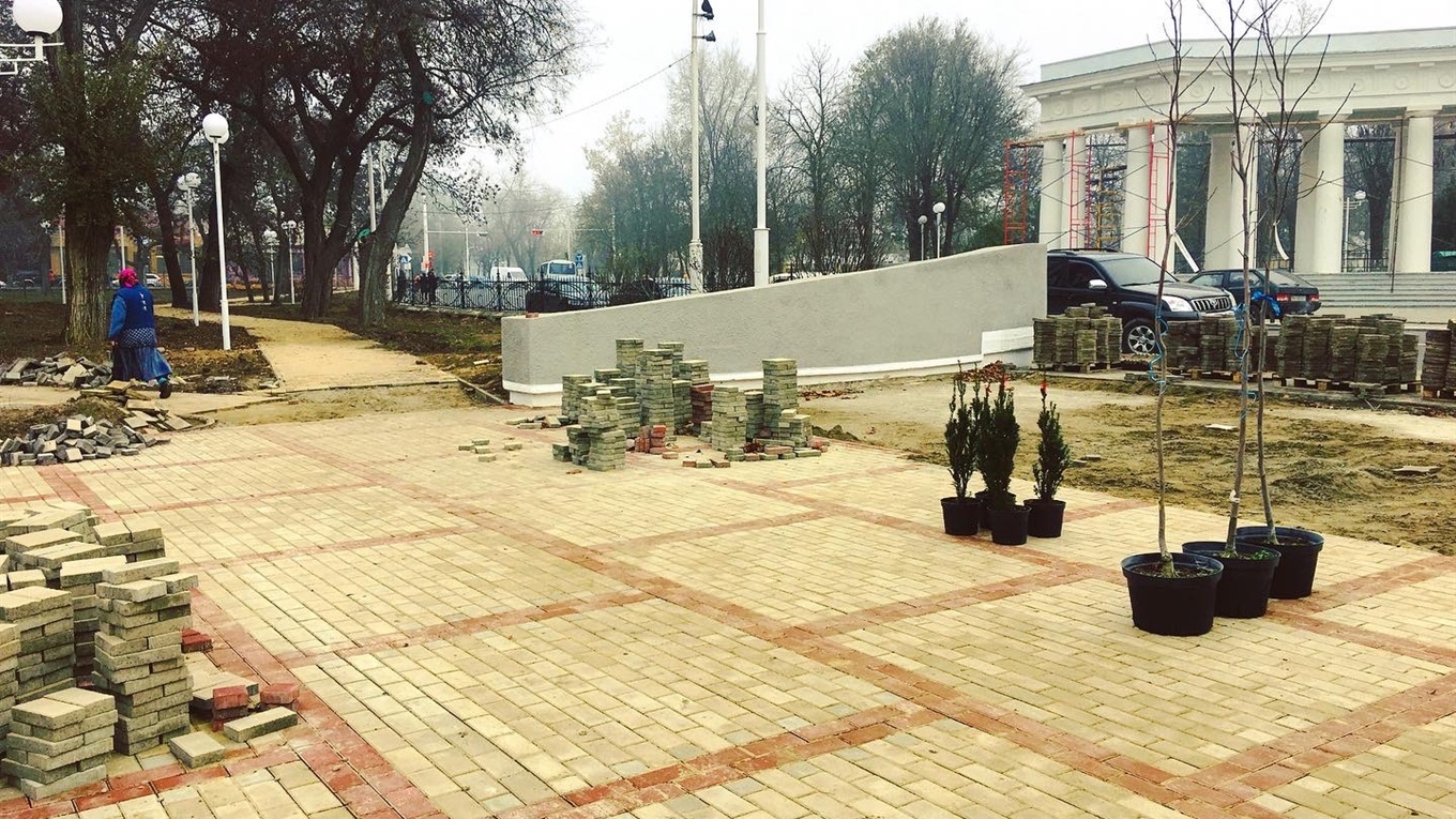 Высадка декоративных деревьев: в Горсаду Измаила идут активные работы (видео)