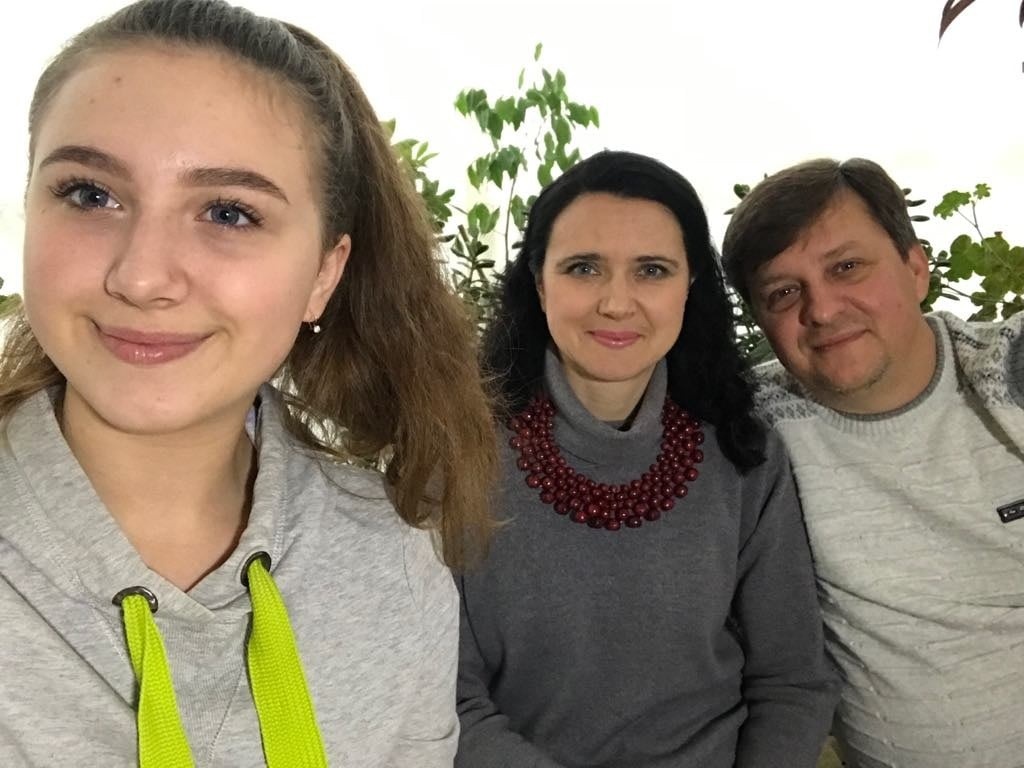 Мария, Наталья и Дмитрий Поколенко