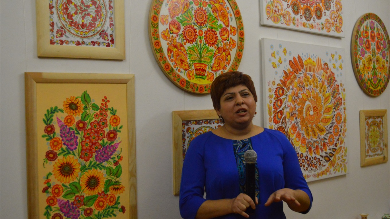«Митець року» Марина Саркісян у Переяславі презентувала портрет Нігояна 