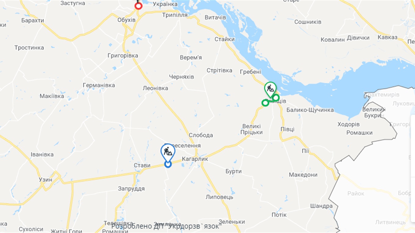 Тепер кагарличани та ржищівчани можуть скористатися Інтерактивною мапою Укравтодору