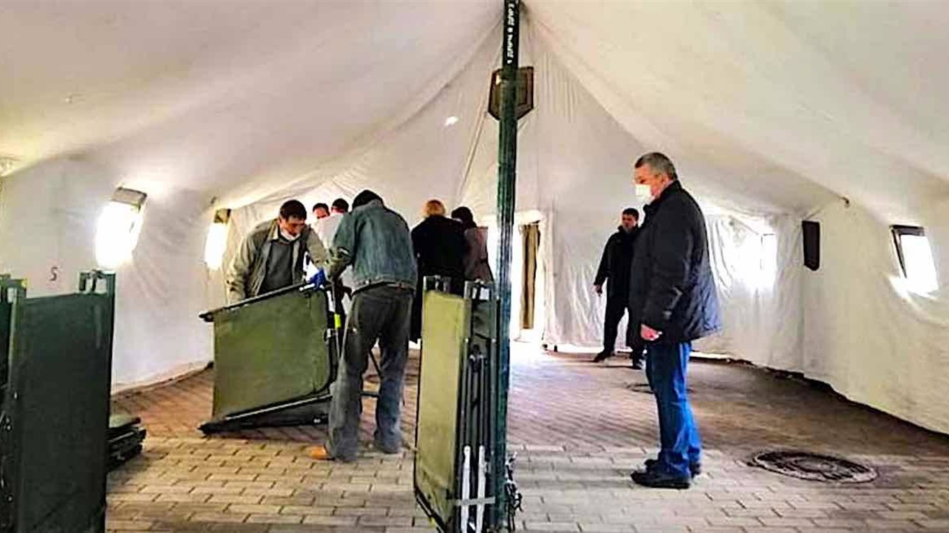 В Измаиле появились временные пункты приема больных коронавирусом