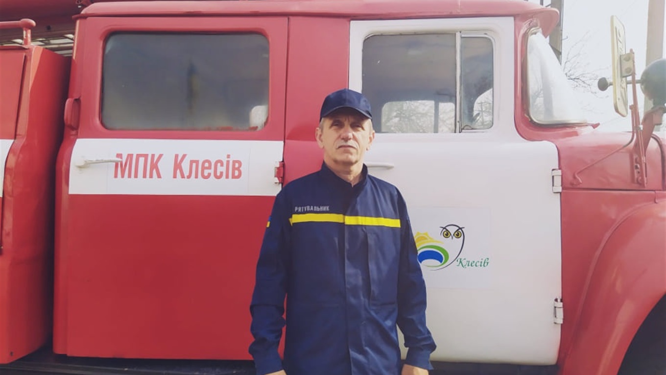 В режимі готовності 24/7: Валерій Федотов на варті пожежної безпеки Клесівської громади