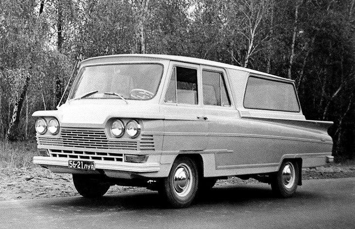 Микроавтобус "Старт", разработанный и выпускающийся в Северодонецке с 1963 по 1970 год, "снявшийся" в кинокомедии "Кавказская пленница"