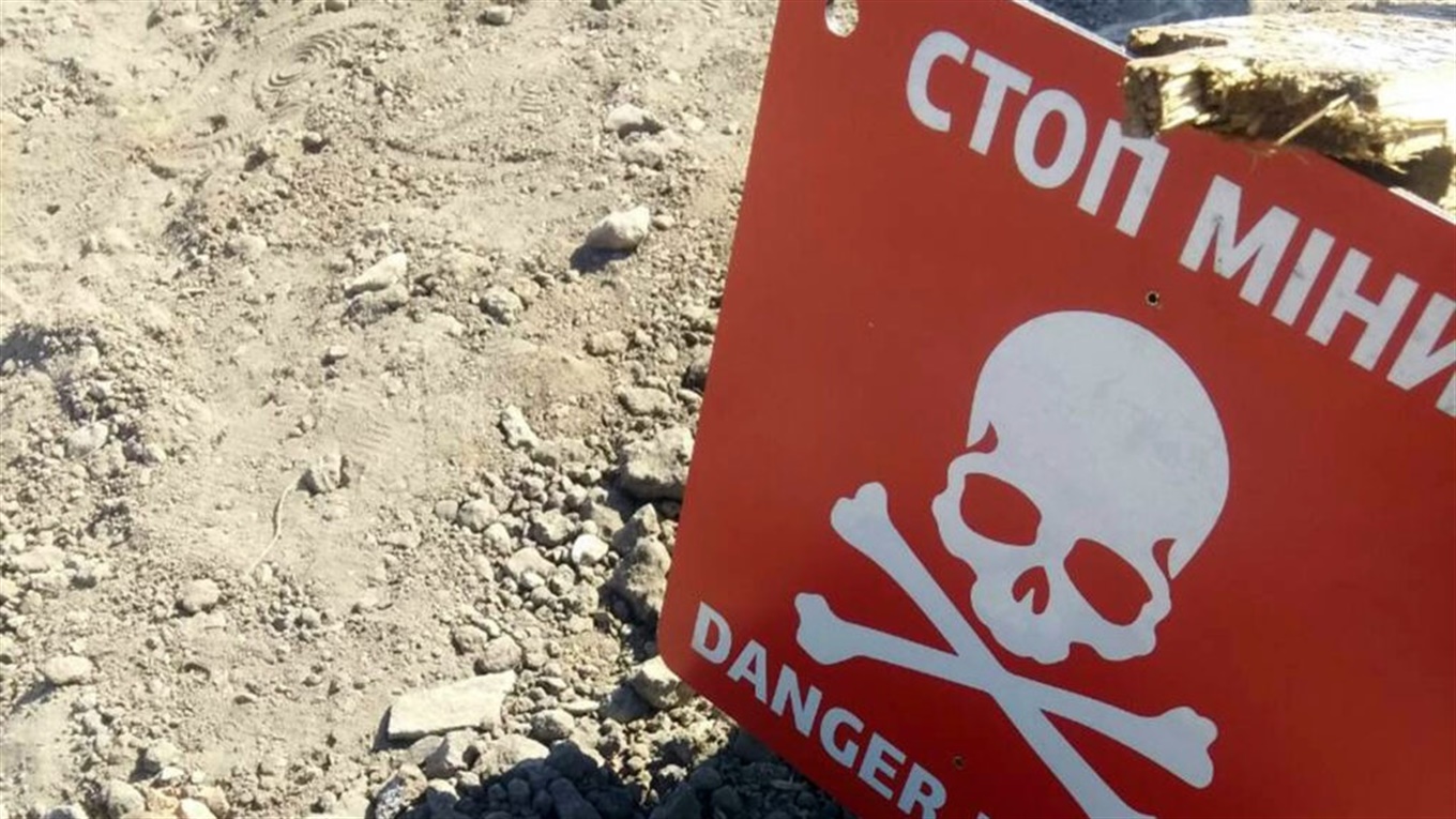 Біля Новотроїцького жінка отримала поранення від протипіхотної міни 