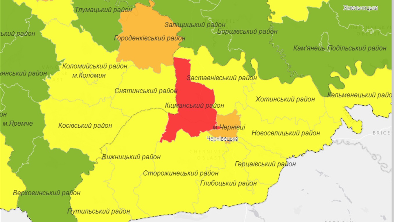 Кіцманський район ще на тиждень у "червоній" зоні, кількість хворих продовжує зростати
