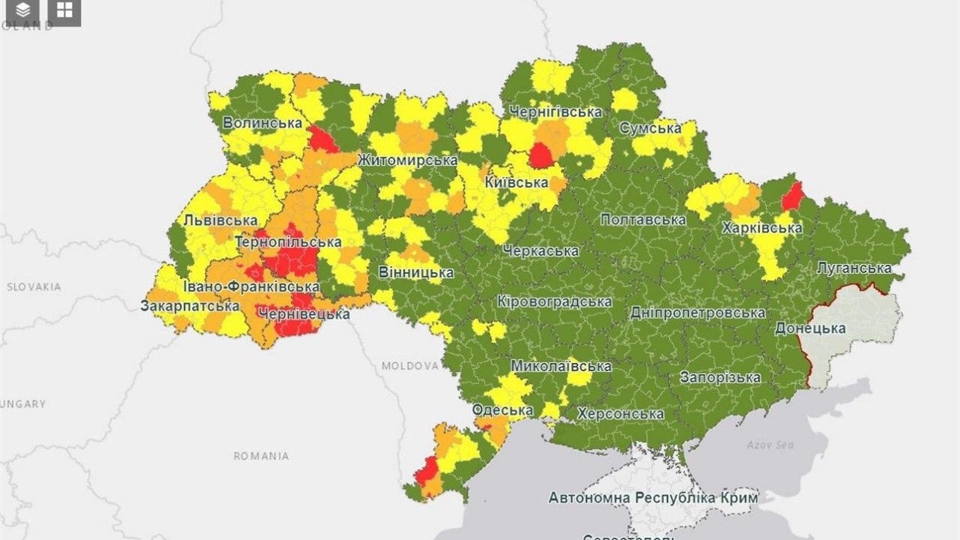 Кіцманщина, Чернівці та ще чотири райони Буковини — знову  у "червоній зоні" з 14 вересня