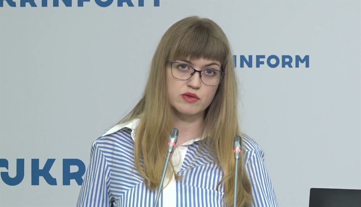 Дарья Лысенко на презентации чат-бота