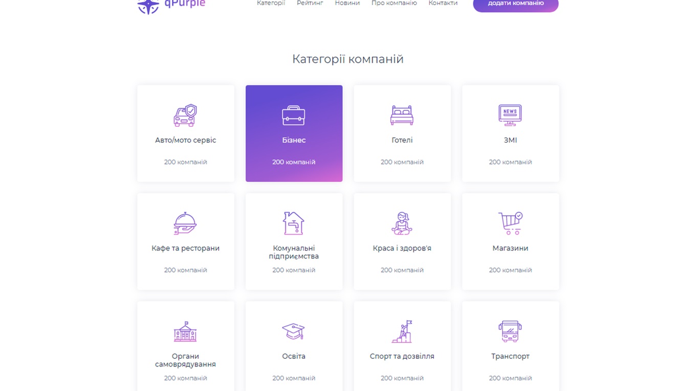 Волновасьці розробили сайт qPurple: як цей проект допоможе українському бізнесу