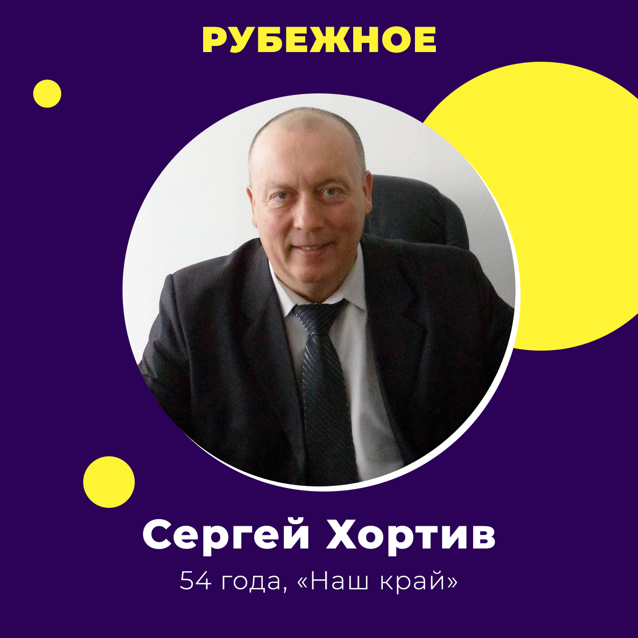 Сергей Хортив победил на выборах в Рубежном