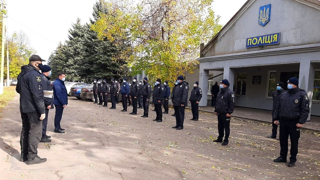 Нижньосірогозьке та Іванівське відділення поліції проінспектував очільник поліції Херсонщини