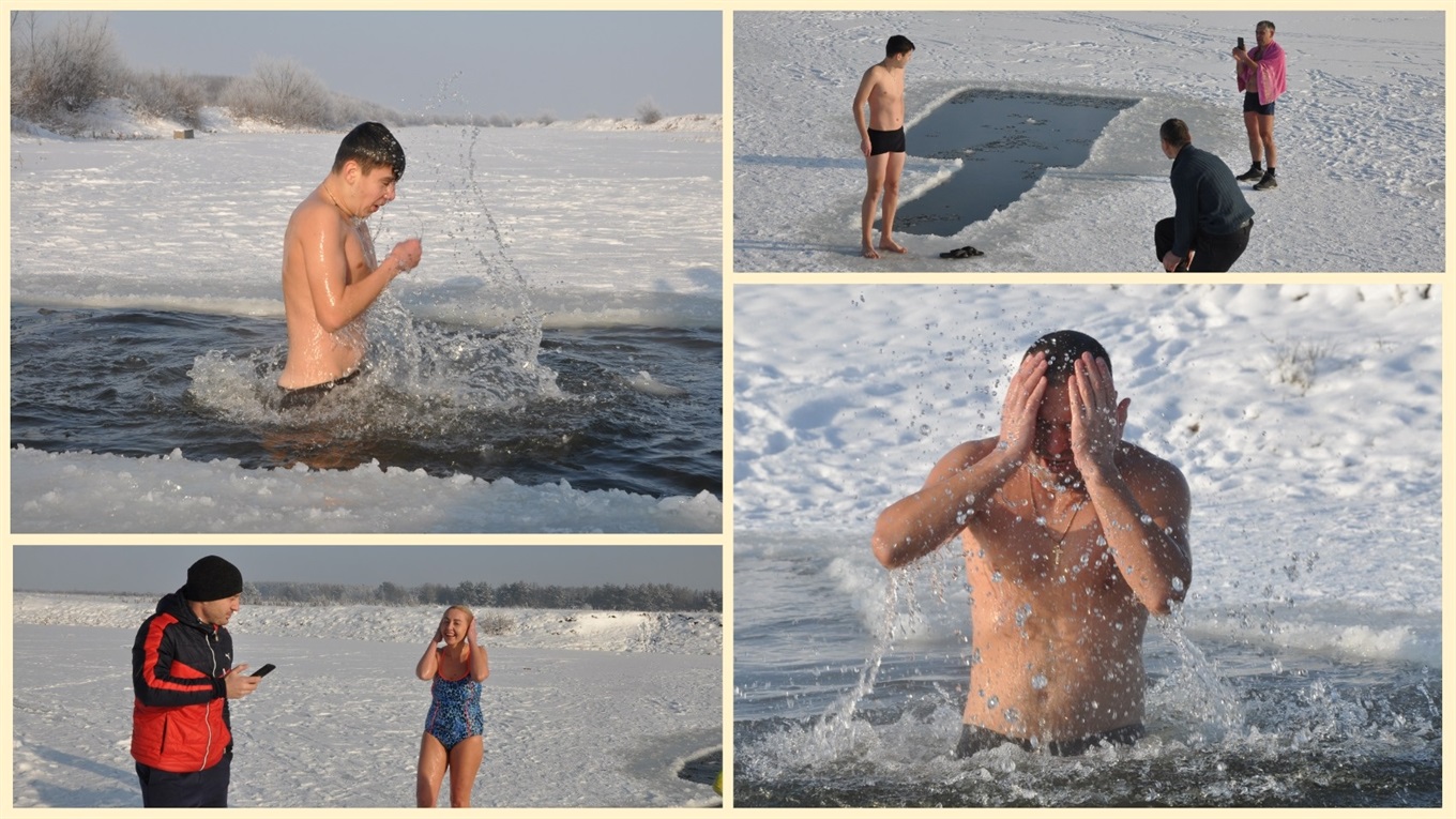 Фоторепортаж у -15°C: де та хто наважився купатись в Сарнах на Водохреще 