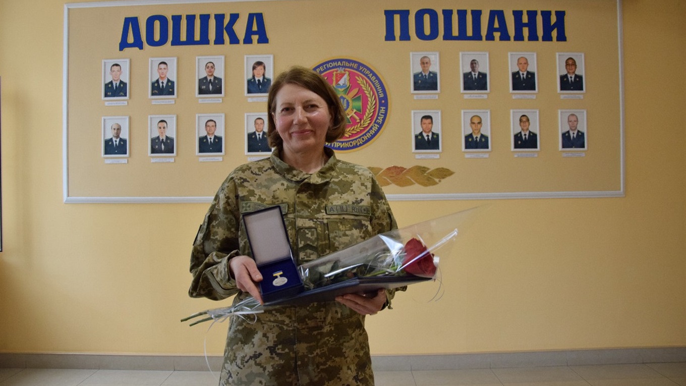Измаильская пограничница получила грамоту Верховной рады Украины