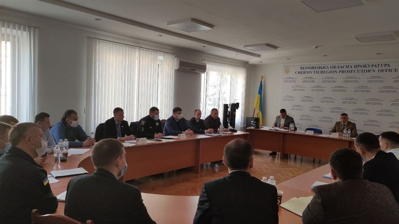 Чернівецька окружна прокуратура провела координаційну нараду з керівниками правоохоронних органів